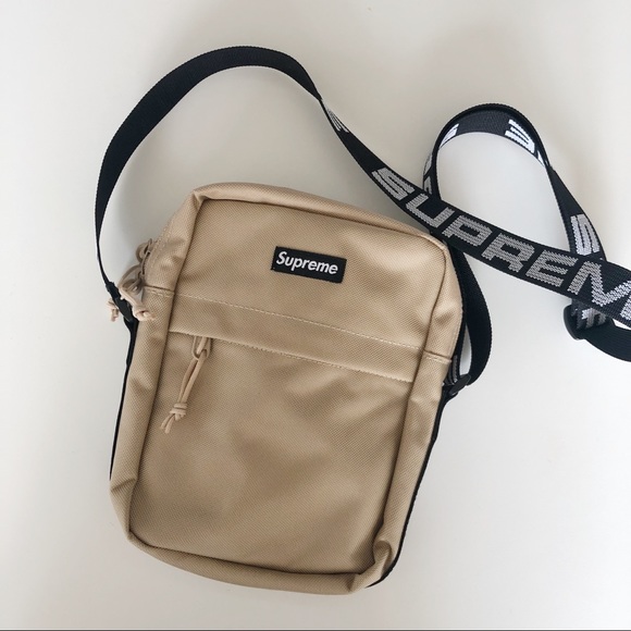 Supreme Ss8 Tan Shoulder Side Bag 